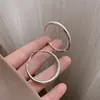 Pendientes de Aro Plateados Giratorios Exagerados, Pendientes Grandes Trenzados Populares, Diseño de Nicho, Accesorios para Orejas Únicos y Hermosos de Gama Alta