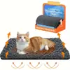 Colchoneta auto-calentable extra grande de terciopelo rosa para perros y gatos - cama para mascotas cálida antideslizante, almohadilla térmica de bajo mantenimiento adecuada para uso en interiores/exteriores, superficie suave y relleno de fibra (adecuado para gatos y perros de cualquier tamaño), cama para perro de interior, caseta para perro, colchoneta para perro, artículos completos para perros, cama térmica para perro, cama para cachorro, artículos esenciales para gatos, cojín térmico para gato