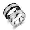 Anillo personalizado de moda de acero de titanio con patrón de niebla para mujer, mismo estilo de celebridad de internet, anillo para hombre, joyería caliente transfronteriza europea y americana