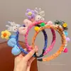 Diadema de Tejido de Lana para Niños Muñeco de Tela Perro de Nariz Larga Diadema para Niña No Aprieta la Cabeza y No Presiona el Cabello Accesorio para la Cabeza de Niña