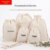 Calça com Bolso de Aba Agrupada Bolsa Tiracolo Personalizada Bolsa Tiracolo Publicitária Bolsa de Lona Logo em Branco Bolsa de Algodão Grande Capacidade Saco de Arroz Atacado
