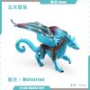 Simulação Batalha Ocidental Warcraft Cavaleiro Mítico Decoração Modelo Dragão Chinês Monstro Polvo Demônio de Gelo Boi de Pedra Monstro Pantera Negra