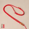 Corda da Sorte Nó de Lótus Tecida à Mão Pingente Amuleto de Buda Corda Ajustável Cordão de Thangka do Tibete Corrente de Amuleto de Buda Tailandês