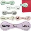 Conjunto de Marcadores de Página Magnéticos Personalizados Porta-Marcador Magnético de Couro com Iniciais Nome Texto Inspirador Logo