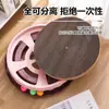 Tablero rascador grande para gatos al por mayor, plato giratorio redondo para gatos sin astillas, papel corrugado reemplazable, casita para gatos, resistente a los arañazos, artículos para gatos