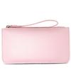 Cartera larga de estilo coreano con contraste de colores y cara suave, moderna, de gran capacidad, de doble capa, para teléfono móvil, monedero de mano, bolso pequeño
