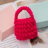 Bolsa para fone de ouvido kapi barakatone de tricô de lã feita à mão porta-moedas armazenamento capa protetora acessórios para pendurar presente