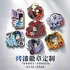 Bottons Metálicos Personalizados com Logos de Desenhos Animados Fofos, Bottons de Esmalte Imitação, Bottons Comemorativos Pintados de Anime e Medalhas