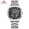 Reloj de pulsera de acero transfronterizo AliExpress impermeable para hombre con calendario simple transfronterizo de cuarzo al por mayor