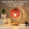 Luminária de mesa de casamento Lanterna Vermelha dote novo quarto de casamento simples moderno quarto de dormir cabeceira plug-in luz noturna ajustável