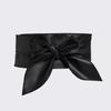 Cinto decorativo feminino all-match Cinto feminino largo com capa de cintura em couro macio Cinto feminino com nó
