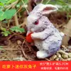 Suprimento transfronteiriço mini enfeites de coelho bonsai Musgo decorações de micro paisagem modelo de animal artesanato em resina