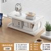 Estantería de Escritorio para el Hogar Estante de Almacenamiento Simple de Madera No Sólida Estante de Almacenamiento Multifuncional para Artículos Varios Artefacto para la Utilización del Espacio del Escritorio
