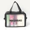 Bolsa de Aseo para Viaje Modelo Popular de Comercio Exterior Celebridad de Internet Bolsa de Cosméticos Bolsa de Cosméticos de PVC Transparente con Logo Personalizado