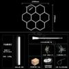 Luz de Garagem Luz Hexagonal Colmeia 110V Loja de Lavagem de Carros Filme Teto Luz Estação de Trabalho Beleza Automotiva Lâmpadas Zhongshan