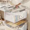 Caja de Almacenamiento Transparente Portátil para el Hogar, Engrosada, Sellada, a Prueba de Humedad, para Ropa y Libros, Caja Organizadora de Plástico de Gran Capacidad