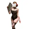 Lingerie profundamente sedutora, body de renda tentação cinturinha para senhora madura sexy, uniforme transparente feminino, roupa de dormir provocante