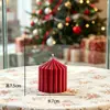 Velas Aromáticas Rayadas Borgoña Personalizadas, Luz de Mesa Creativa con Fragancia para Bodas, Regalo de Alta Gama para Niñas