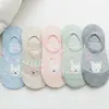 Calcetines Invisibles para Mujer Calcetines de Algodón de Boca Baja Tipo Barco Animales Delgados Divertidos Dibujos Animados Calcetines Blancos Calcetines Cortos Gato