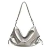 Nova bolsa feminina estilo coreano simples retrô de couro macio outono moda cor sólida bolsa de ombro bolsa tote de grande capacidade