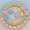 Colorido PU flor pequeña fresca hecho a mano DIY tocado versátil horquilla accesorios para el cabello zapatos y sombreros accesorios para vestidos al por mayor