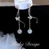 Pendientes Largos con Borlas de Mariposa Lunar 2026 Nuevo Estilo Caliente de Moda y Elegantes Diseño de Nicho Pendientes Super de Hada