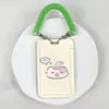 Lindo Gato Dormido Portatarjeta de Identificación de Estudiante Tarjeta de Comedor Insignia Portatarjetas Tarjeta de Campus Autobús Metro de Guangzhou Puerta