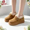 2026 Nuevas Botas de Nieve Antideslizantes Engrosadas Zapatos de Mujer Cálidos Protección contra el Frío Zapatos Birkenstock Zapatos de Algodón Zapatos Cálidos de Piel Exteriores de Moda