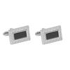 AliExpress Amazon novos abotoaduras retangulares listradas pintadas quadradas para Homem com diamante abotoaduras de camisa francesa