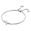 Suprimento de fábrica joias moda europeia e americana temperamento design ins pulseira de aço inoxidável 26 letras do alfabeto feminino