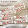 Uñas prefabricadas hechas a mano con lindos diseños de conejito, fresa, cerdito, lunares y moño, uñas a presión dulces y desmontables para niños, 30 piezas