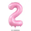 Globo Digital de Papel de Aluminio de 40 pulgadas Forma de Set de Cumpleaños Suministros de Decoración para Fiestas Globos con Números de Cumpleaños Venta al por Mayor