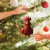 Novo produto transfronteiriço, enfeites de árvore de Natal, decoração de casa, cabides de acrílico para carro, frango, enfeites para casa