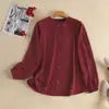Blusas Femininas 2023 Nova Roupa Feminina Camisas Femininas com Punhos Elásticos