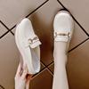 Sapatos de Mãe com Solado Macio Lançamento Primavera 2025 Novos Mocassins com Solado Grosso Sapatos Casuais Planos Femininos Sapatos Femininos com Salto Plataforma que Aumentam a Altura