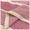 078# moderno algodón arrugado habitación doble (008)Suéter informal de punto de jersey a rayas de color 290g