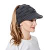 Gorra de Punto para Otoño e Invierno Amazon Gorra de Béisbol Tejida Estilo Europeo y Americano Cuadros para Cola de Caballo Gorra para Cola de Caballo de Mujer No Estándar de Coche