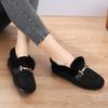 Zapatos peludos para mujer para invierno, para usar al aire libre, pantuflas de algodón con forro polar, nuevo estilo otoño 2025, mocasines con forro de lana de cordero, zapatos para mujer, zapatos para casa
