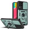 Aplicación transfronteriza de funda para teléfono móvil Samsung A23 con ventana deslizante anticaída A53/A73 soporte de espejo protector para coche A13 4G funda protectora
