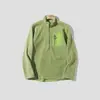Nueva chaqueta de forro polar transpirable, resistente al desgaste y cálida para otoño, con media cremallera y cuello alto para hombre 13162