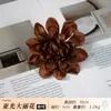 Cabeça de Dália Simulada 10cm Flor Dália Flor de Seda DIY Guirlanda Feita à Mão Adorno de Cabeça Corsage Decoração de Caixa de Presente