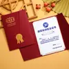 Funda de Certificado de Honor, Carcasa de Certificado, Página Interior, Papel A4, Estilo Europeo, Páginas con 70% de descuento, Producción de Núcleo Interior, Funda de Estudiante Excelente