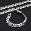 Estilo hip-hop europeo y americano, cierre abatible, cadena de eslabones cubanos pulida, pulsera de oro de 18 quilates para hombre, versátil, de alta gama, con adornos de circonita cúbica, hecho a medida