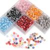 Cuentas de resina de AliExpress, Gimsophila finas con destellos, agujero recto, hechas a mano, pulsera, collar, accesorios de joyería con cuentas.