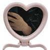 Versión Coreana Creativo Estudiante Escritorio Espejo Pequeño Lindo Corazón de Niña Portátil Espejo de Maquillaje Espejo de Tocador Venta al por Mayor