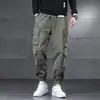 Pantalones Cargo de Múltiples Bolsillos para Hombre Estilo Japonés Marca de Moda Talla Grande Sueltos Jogger Primavera y Otoño Soldadura Trabajo al Aire Libre Casuales