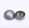Botón metálico liso botón redondo botón media seta hebilla de aleación de zinc abrigo para mujer cortavientos abrigo de lana