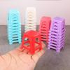 Casa de Juego Mini Taburete de Guangdong Silla Pequeña Artificial Modelo de Taburete Juguete de Comida Accesorios para Casa de Muñecas Escena en Miniatura
