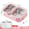 Caixa de almoço de aço inoxidável 316L, evita a mistura de sabores, segura para micro-ondas, adequada para trabalhadores de escritório, hermética e portátil, ideal para dormitórios estudantis