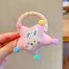 Goma para el Cabello de Estrella de Dibujos Animados Cuerda para el Cabello de Moño de Moda Banda para el Cabello de Cola de Caballo para Niña Pequeña Banda Elástica Duradera